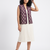 Handwoven Ikat Tussar Silk Vest-  Purple