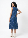 Handwoven Cotton Slip Dress- Cerulean