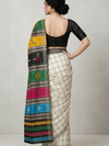 Rangoli Handwoven Mulberry Silk- Black/Multi