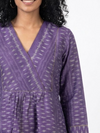 Handwoven Ikat Tussar Silk Tunic Purple