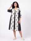 Handwoven Cotton Gathered Dress White