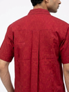Handwoven Cotton Unisex Shirt Red