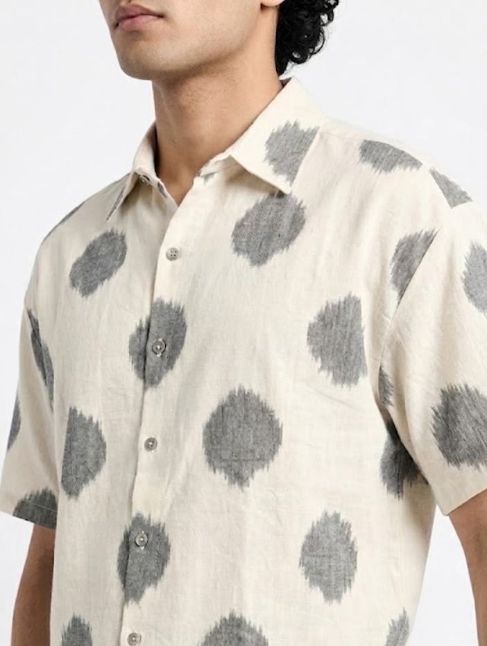 Handwoven Cotton Unisex Shirt White