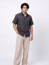 Handwoven Cotton Unisex Shirt Black