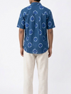 Handwoven Cotton Unisex Shirt Cerulean