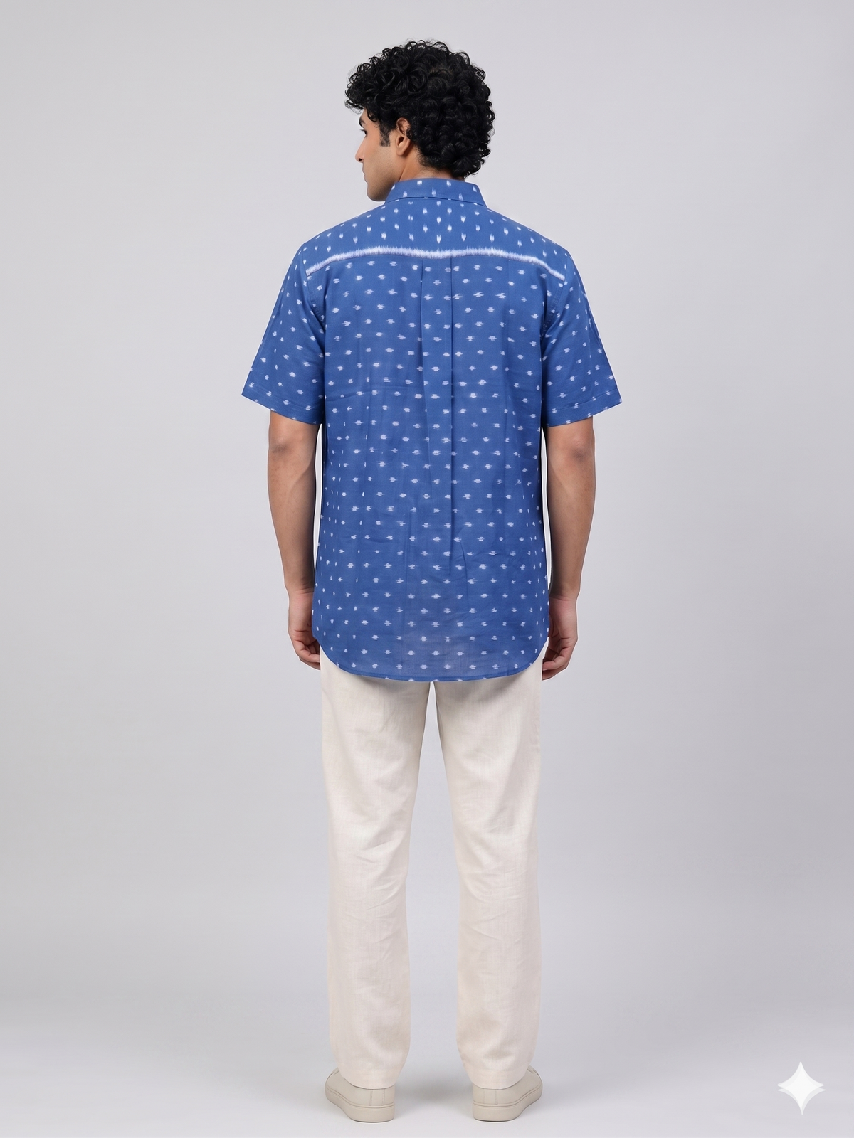 Handwoven Cotton Unisex Shirt Teal