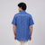 Handwoven Cotton Unisex Shirt - Blue
