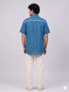 Handwoven Cotton Unisex Shirt Indigo