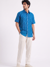 Handwoven Cotton Unisex Shirt Indigo