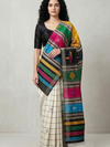 Rangoli Handwoven Mulberry Silk- Black/Multi