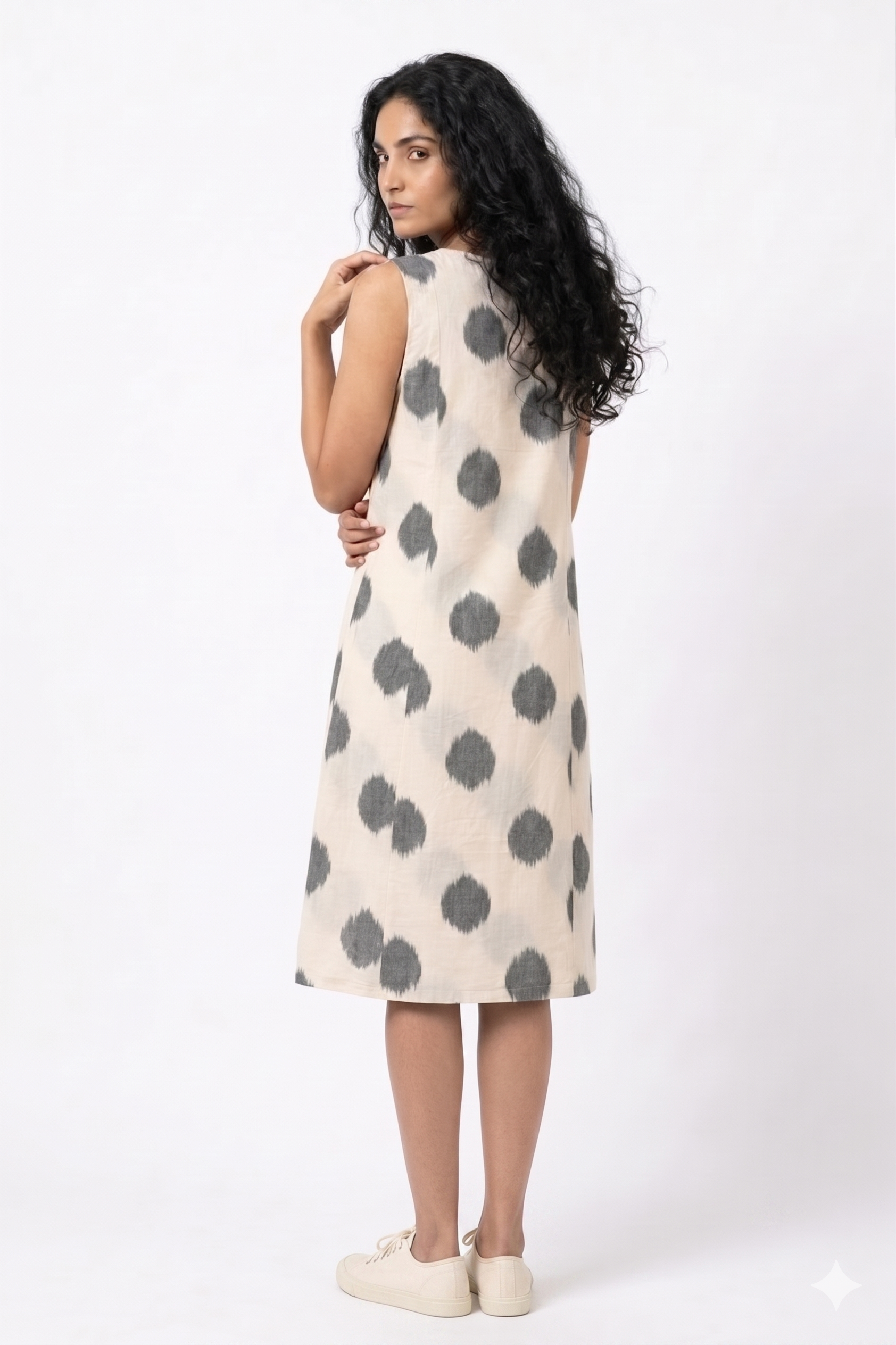 Handwoven Cotton Slip Dress White