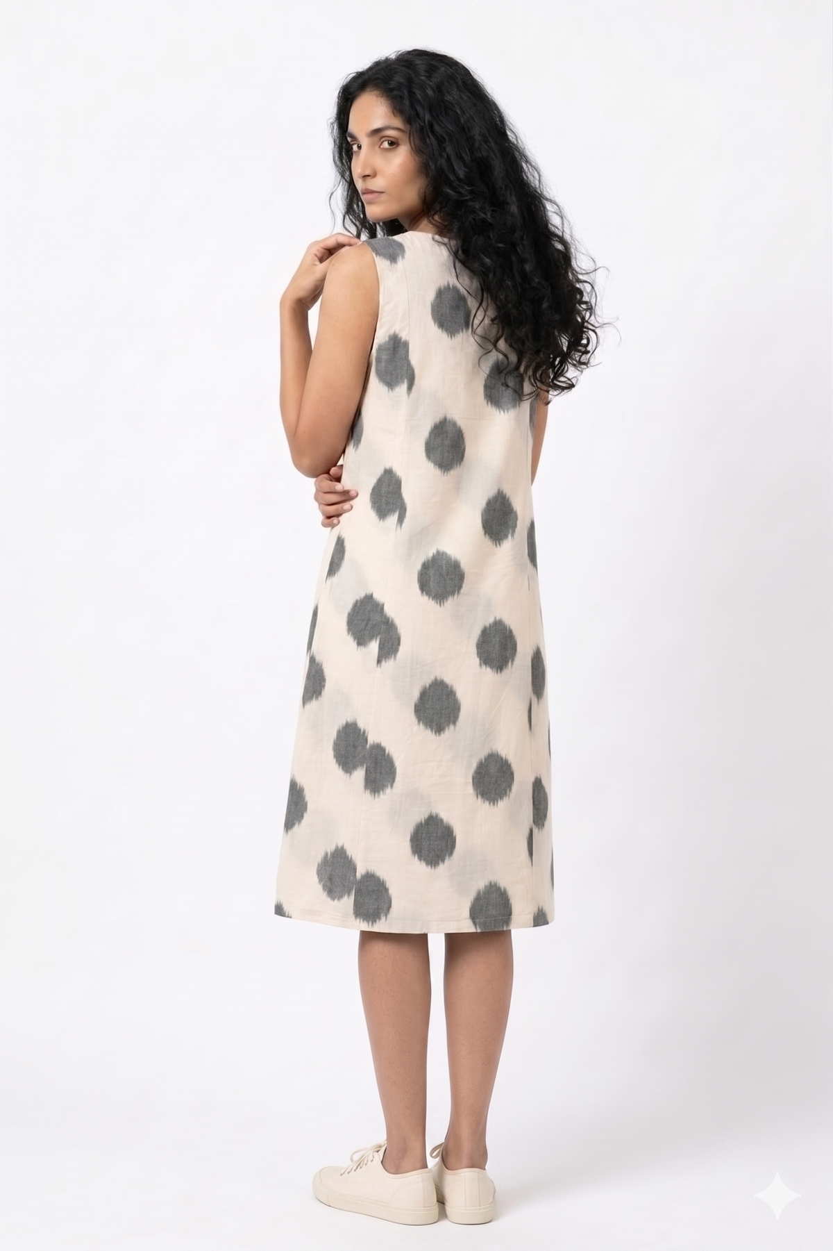 Handwoven Cotton Slip Dress White
