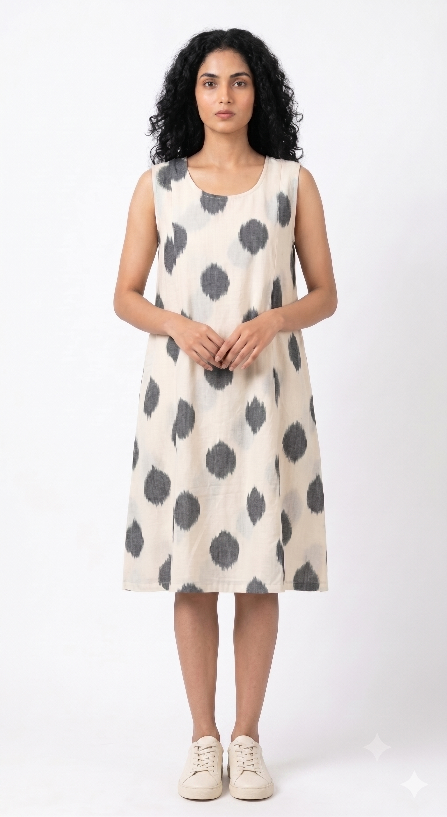 Handwoven Cotton Slip Dress White
