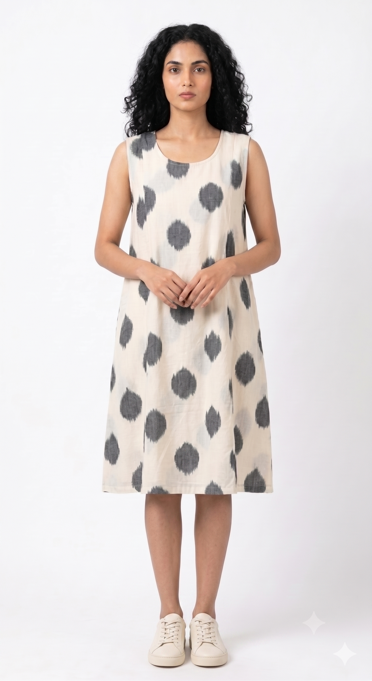 Handwoven Cotton Slip Dress White
