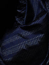 GOONJ Thippa Ikat Handwoven Silk Saree -  Midnight Blue