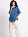 Handwoven Cotton Unisex Shirt Teal