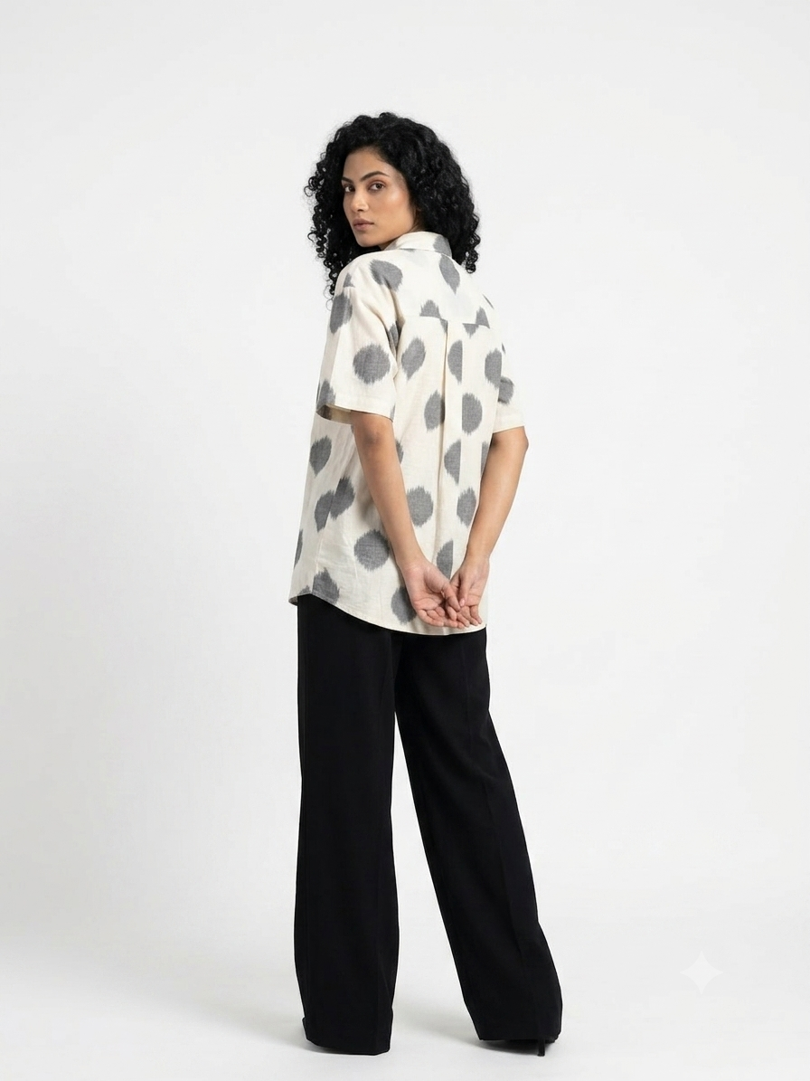 Handwoven Cotton Unisex Shirt White