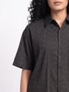 Handwoven Cotton Unisex Shirt Black
