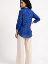 Handwoven Cotton Women's Shirt indigo