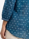 Handwoven Cotton Women's Shirt - Teal