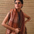 TRI RATNA Handwoven Tussar Silk Saree - Pecan Brown