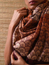 JHOTI Handwoven Tussar Silk Saree- Aubergine - Vriksh Designs