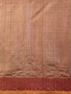 DHAAN Handwoven Tussar Silk Saree - Cream - Vriksh Designs