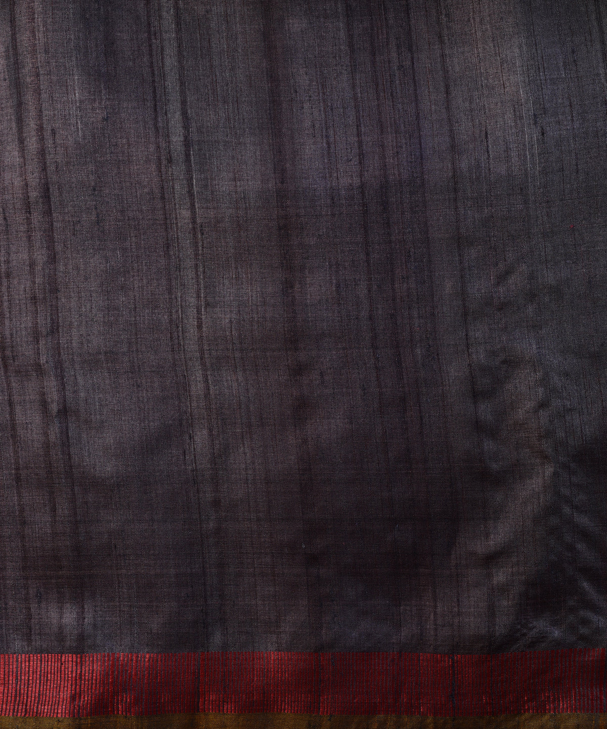 DHAAN Handwoven Tussar Silk Saree - Space Blue - Vriksh Designs