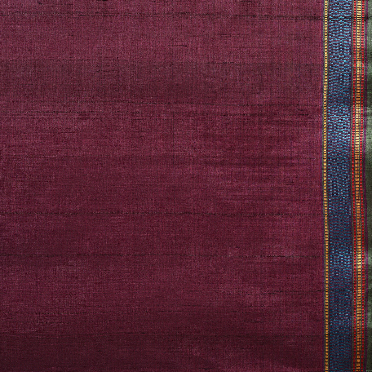 BOMKAI Handwoven Tussar Silk Saree - Deep pink