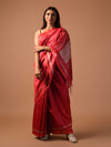 MACHLI (FISH) Handwoven Tussar Silk Saree - Red - Vriksh Designs