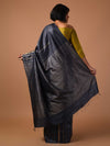 JHOOM Handwoven Tussar Silk Saree - Black